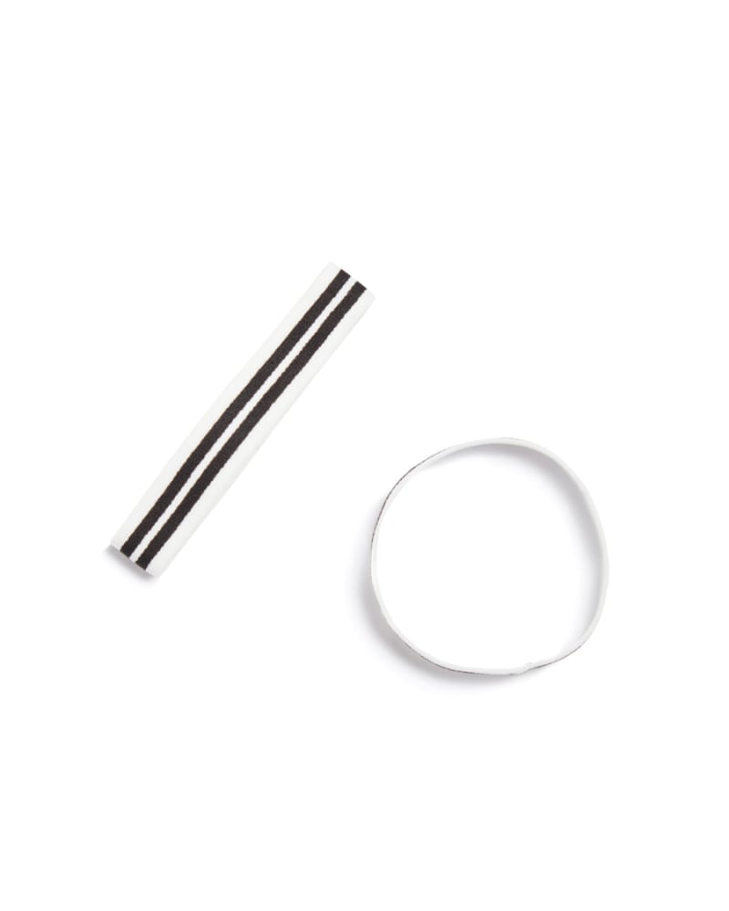 Front of a size 3/4/5 The Cuff in Black and White Stripe by Mother Oxford. | dia_product_style_image_id:237504